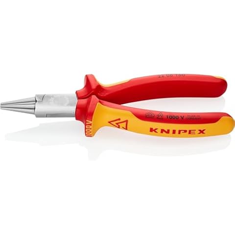 KNIPEX 1000V-insulated Round Nose Pliers 160 mm Cover