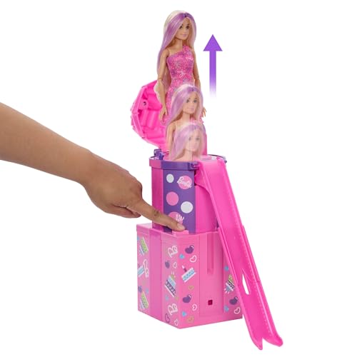 Muñeca Barbie Rise & Surprise con accesorios miniatura 5