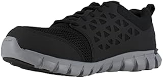 Reebok mens Sublite Cushion Work Safety Toe Athletic Work Industrial Construction Shoe, Black, 9 Wide US