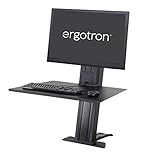 Ergotron 33-415-085 WorkFit-SR Sit-Stand Workstation, Black