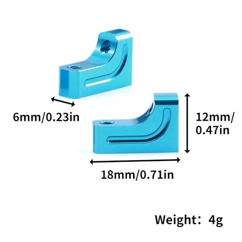 Fixation Servo Rigide Tamiya XV01 TB03 : Support Métal pour Servo de Direction - 6