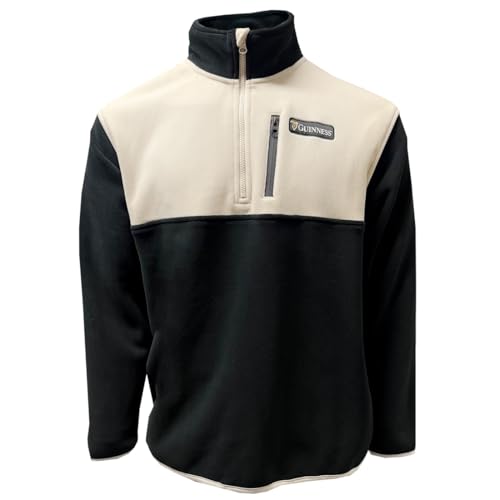 Pull en polaire Guinness d'extérieur noir veste chaude zippée XL