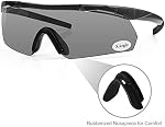 Xaegistac Tactical Shooting Glasses with 3 Interchangeable Lens High Impact Eye Protection
