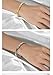 cutepul Love Bracelets Stainless Steel friendship Bracelet Cubic Zircon Filled Gold and Silver Female Women Mother's Day Valentine's Day Wedding Couple and Birthday Gift (3PCS,6.7inch)