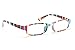 Produktbild MFAZ Morefaz Ltd New Unisex (Damen Herren) Retro Vintage Lesebrille Brille +0.50 +0.75 +1.0 +1.5 +2.0 +2.5 +3.00 +4.00 Reading Glasses (3.00 Slim Rainbow)