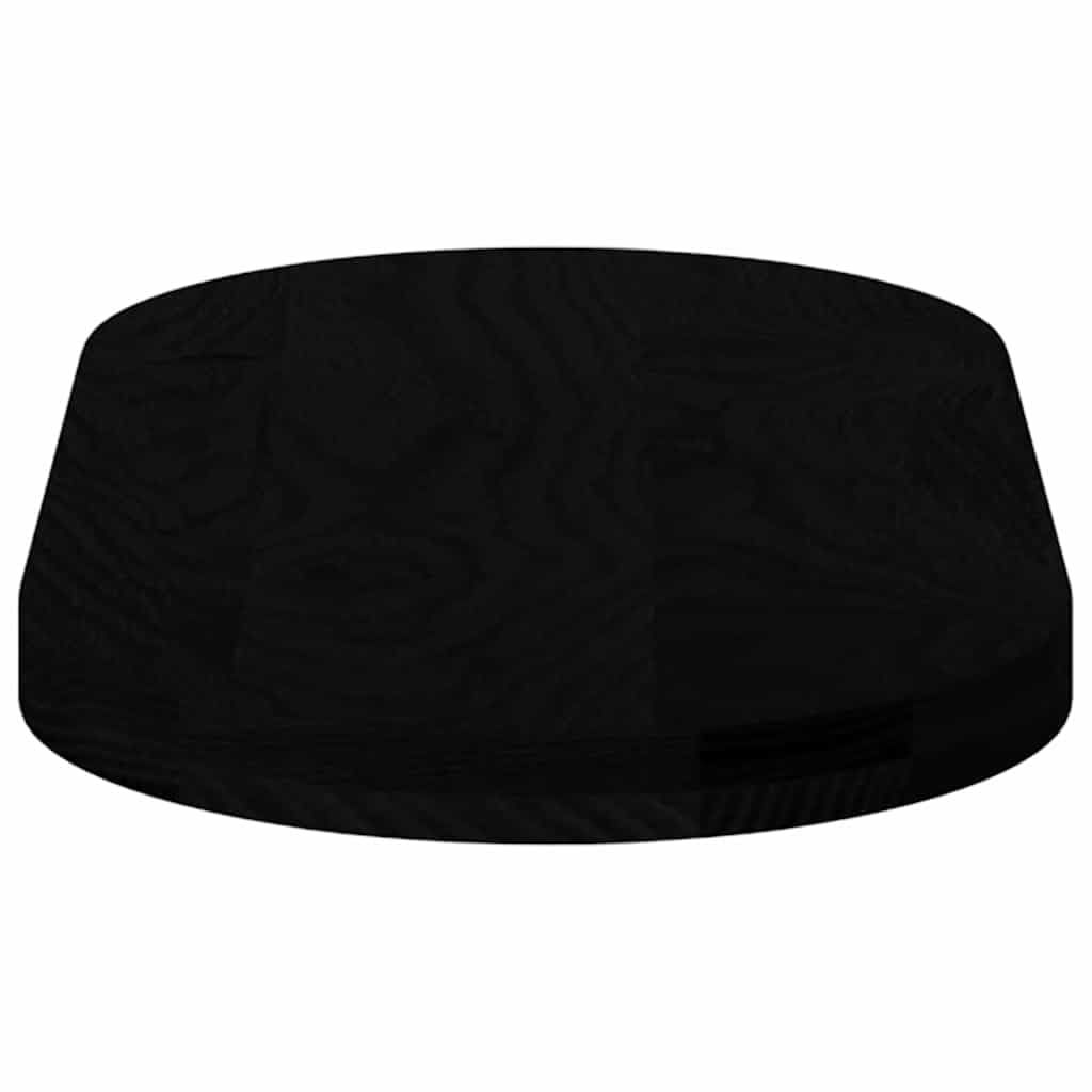 Tischplatte Dunkelbraun Oval aus massivem Eichenholz 80x40x4 cm, vielseitige Arbeitsplatte für Büro, Küche, Wohnen, stabiles Möbelbrett zum Bauen, Renovieren, DIY und Ersatz