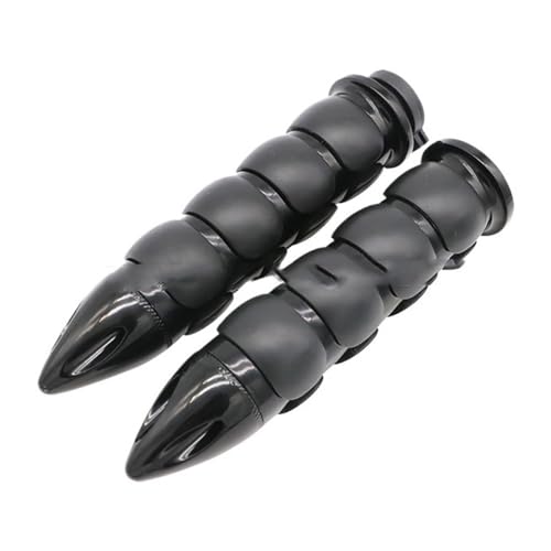Poignées en caoutchouc anti vibration pour guidon 22mm et 25mm de moto cruiser chopper