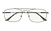 BFOCO Progressive Multifocus Reading Glasses for Women Men,Blue Light Blocking Glasses with Spring Hinge Readers (Gunmetal,3.50)