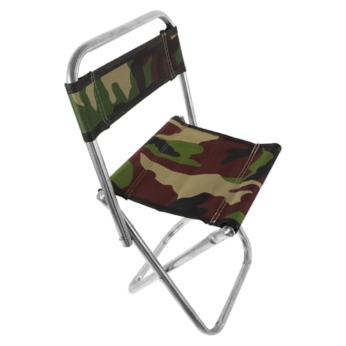 SUPVOX Silla De Pesca Asiento del Estadio Silla Plegable para Acampar Silla De Exterior Plegable Silla De Estadio Taburetes Taburete Plegable Silla De Campamento Chair Camouflage