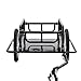 LWWJJ Bike Cargo Trailer. Foldable Bicycle Cart Wagon Trailer w/Hitch, 110lbs Max Load Steel Frame Heavy Duty Bicycle Cargo Wagon Trailer for Carrying Stuff Luggage Plants Tools, Black