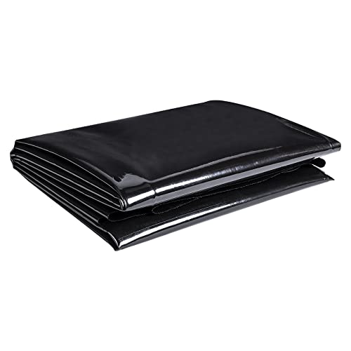 ToLanbbt Pond Liner 4 x 7 Ft HDPE Pond Liners 20 Mil UV Resistant Preformed Pond Liner Easy Cutting Pond Liner for Natural Looking Ponds Waterfall Koi Pondsand Water Garden (Black)