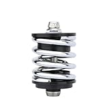PJQUEKAIPJ Amortiguadores para Bicicletas Amortiguador de Resorte de Bicicleta Plegable Compatible con Amortiguador Brompton Aline Cline Amortiguadores para sillín de Bicicleta(Silver B)