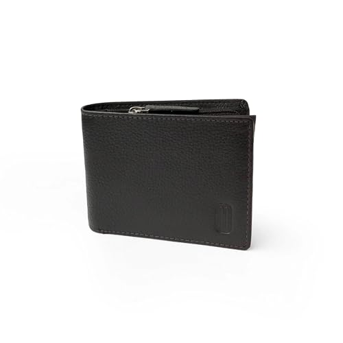 Slim Men Wallet With Zippered Pocket