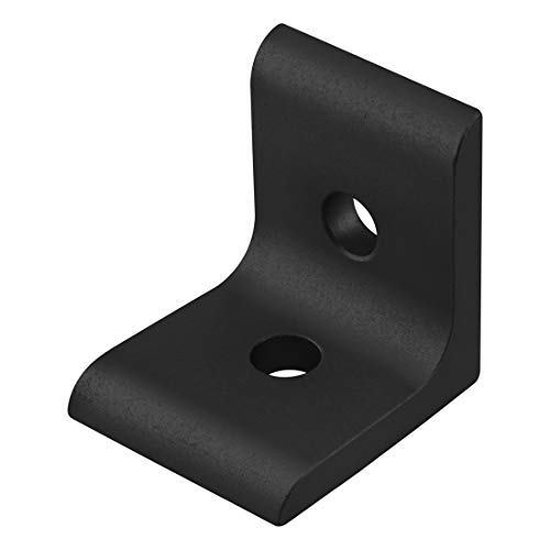 80/20 Inc., 4302-Black, 15 Series 2 Hole Inside Corner Bracket (10 Pack)