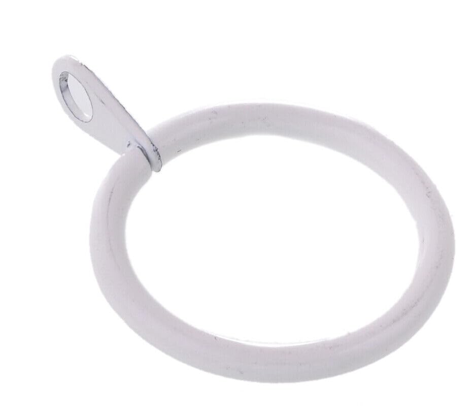 Lister Cartwright 19 mm Curtain Rings White Metal(10x Curtain Rings) โ image 1
