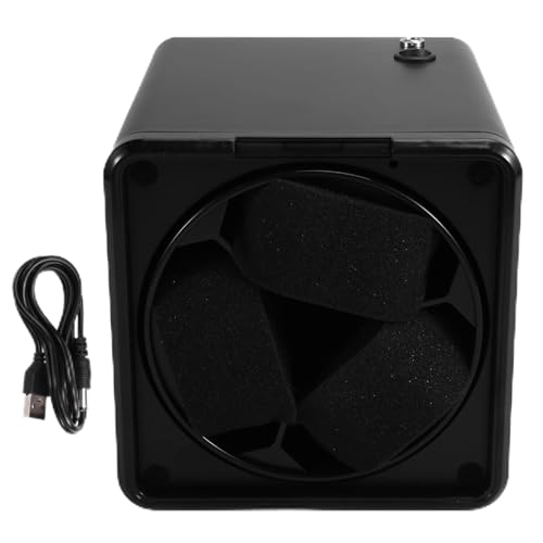 Suanzua Caja de Reloj con Enrollador Vertical, Rotador Automático, Enrollador de Relojes Silencioso, Cajas de Exhibición de Relojes Mecánicos para Hombres, Accesorio