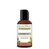 Banyan Botanicals Mahanarayan Oil – 99% Organic Ayurvedic Massage Oil – Penetrating Herbal Oil Used to Warm, Comfort, and Soothe Joints and Muscles – 2 oz. – Non GMO Sustainably Sourced Abhyanga Oil