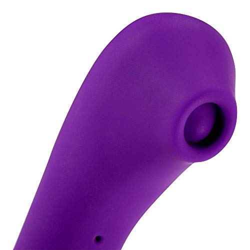 Vibrador Com Sucção Língua Estimuladora Em Silicone Controle Por Aplicativo Roxo Vibratissimo Secret