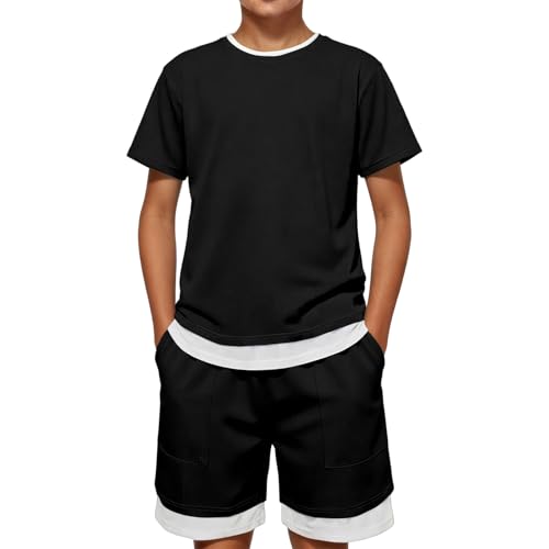 Vêtements été garçon avec short et chemise imprimé fruits pour le jeu