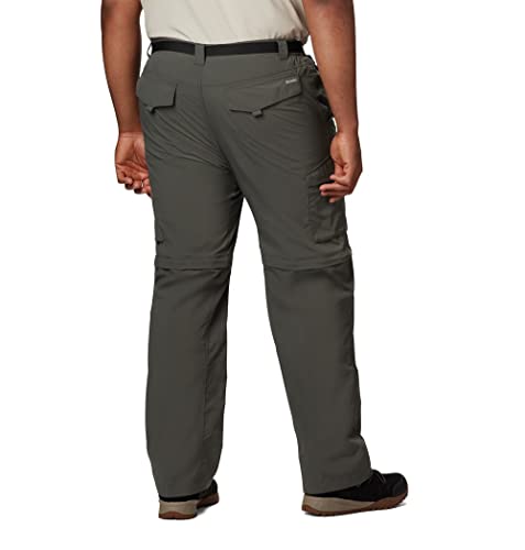 Image of Columbia Men's Silver Ridge Convertible Pant, Breathable, UPF 50 Sun Protection, Gravel, 36x28