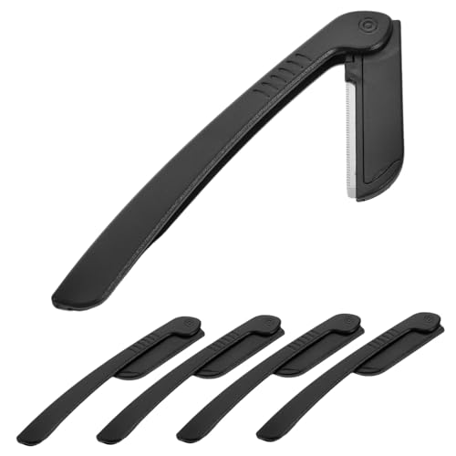 Ipetboom Stainless Steel Eyebrow Razor for Men Women Reusable Shaving Tool Blade Shape Kit