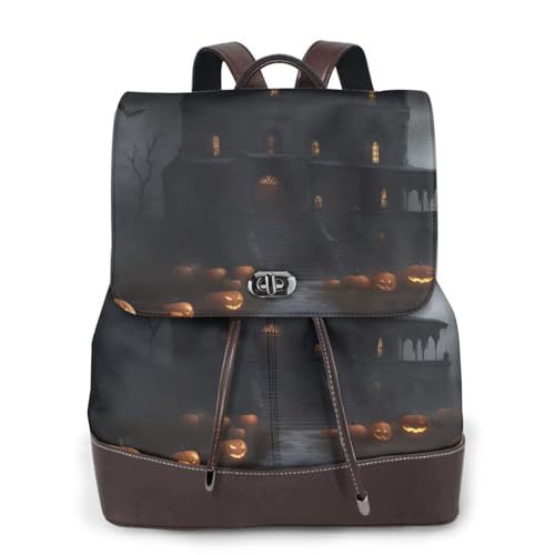 Sac à dos d'Halloween en cuir gothique : le compagnon chic de vos voyages et sorties en ville