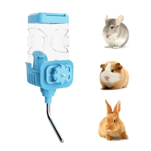 Kleintiere Trinkflasche, 750ml Haustier Wasserspender Auslaufsichere Hase Welpe Katze Kaninchen Chinchilla Frettchen Meerschweinchen Eichhörnchen Igel Käfig Wasserflasche