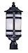 Maxim 3120CONAR Casa Grande Modern Rustic Textured Ribbed Glass Outdoor Post /Pole Mount, 1-Light 60 Watt, 19"H x 8"W, Anthracite