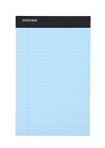 Image of Mintra Office Colorful Legal Pads - Includes 2 Blue, 2 Pink, and, 2 Green Writing Pads, Micro Perforated Lined Sheets, Ideal for Professional & Personal Use, 5 inchx8 inch Narrow Ruled, 6 pack Pastel Set 2