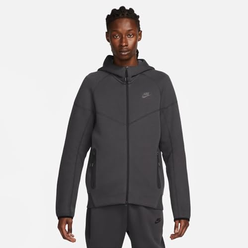 Nike Sportswear Tech Fleece Windrunner Men's Full-Zip Hoodie Size - XX-Large Anthracite/Black2