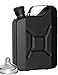 Outdoor Saxx® - Petaca de Acero Inoxidable con Aspecto de bidón de Gasolina, Botella de Bolsillo para Whiskey en Caja de Regalo, 150 ml, Color Negro