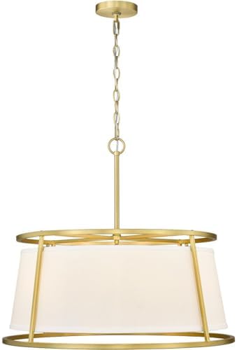 Z-Lite 1935-26RB Lenyx Pendant, 6-Light 360 Total Watts, Rubbed Brass