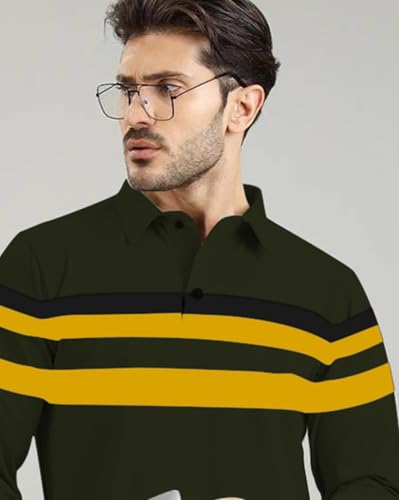 Image of AUSK Men Polo T-Shirt || Full Sleeves Polo T Shirts for Men || Mens T-Shirts