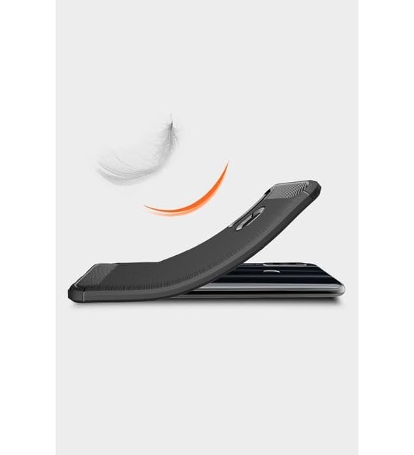 Image of Hybrid Carbon Fiber Back Case for Honor 20i (Black)