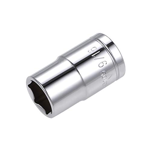 sourcing map 1/2-inch Drive 9/16-inch 6-Point Shallow Socket, Cr-V