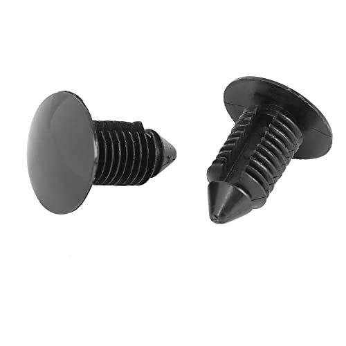 Clips para parachoques GM de 10mm: remaches plásticos y pernos retenedores de defensa negros 5