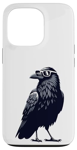 Crow Raven Indossare Occhiali Da Sole Bird Watching Orologio Birding Custodia per iPhone 13 Pro