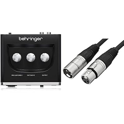 Behringer U-Phoria UM2 USB Audio Interface and Amazon Basics XLR Microphone Cable Bundle