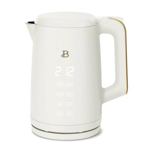 Premium 1.7-Liter Electric Kettle, 1500W Power, One-Touch Activation, Rapid Boil, Sleek Modern Design, BPA-Free Interior, Cord-Free Serving, Beautiful Collection - White Icing