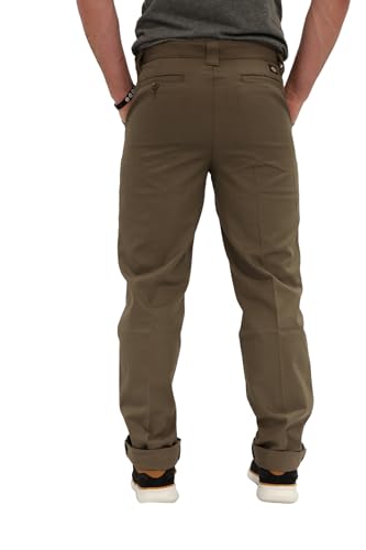 Pantalones para uniforme escolar de niño Dickies Flex, sarga resistente elástica slim taper 3