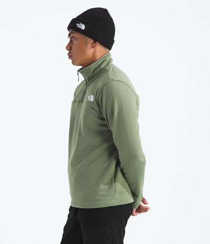 Image of THE NORTH FACE mens Cedar Trail Grid Fleece Quarter Zip Jacket | Cold Weather Top With Durable, Reinforced Bindings