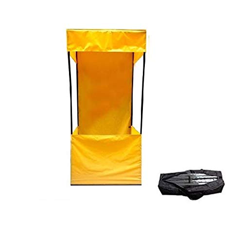 3x3x7 ft. Promotional Canopy Tetron Cloth Waterproof,Open 3-Side Foldable & Portable for Stall Promotion Activities, Advertising Quick Setup | Versatile Usage | UV Protection | (Yellow)