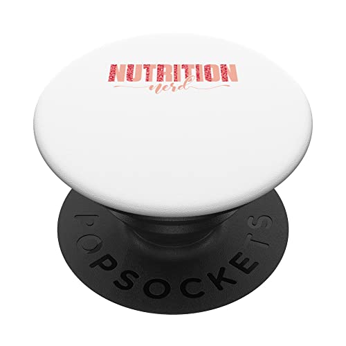 Nutrition Nerd PopSockets Swappable PopGrip, Black