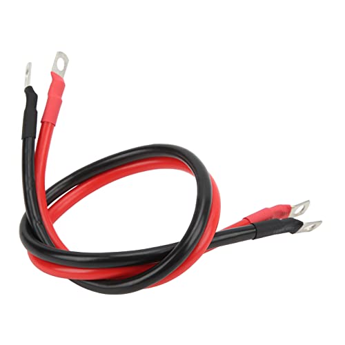 Jonlaki Cable Inversor de Batería de 8 AWG, 2 Unidades, Cables Rojos Flexibles para Automóviles, Barcos, Sistemas Solares y Uso en Exteriores