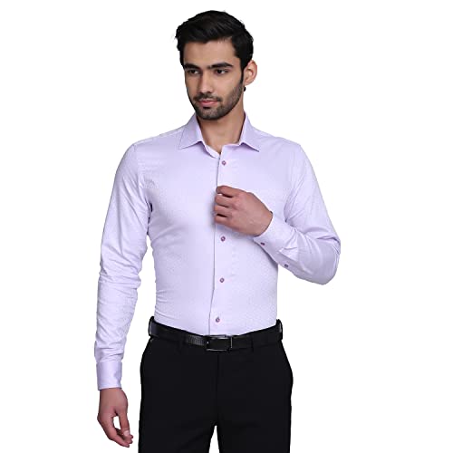 Image of Blackberrys Men's Cotton Solid Slim-Fit Formal Shirts