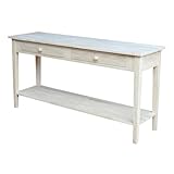IC International Concepts Spencer Server Extended Length Console Table, 57.5 in x 14.6 in x 5.9 in,...