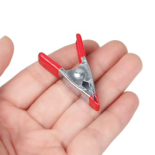 FAURAPMNG 40 Pcs 2 Inch Long Metal Spring Clips Clamps, Heavy Duty Small Spring Clamp, Tent Clips with Rubber Tips for Photography Woodworking Camping Home Improvement by FAURAPMNG - Image 3