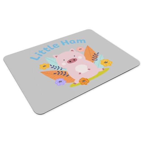 Sets de table grand format gris impression haute définition motif cochon mignon