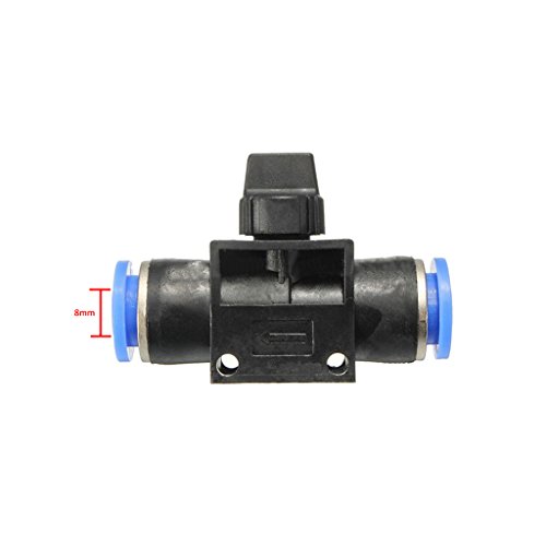 Imported 8mm Pneumatic Ball Valve Connector Push in Fitting Air/Water Hose Tube