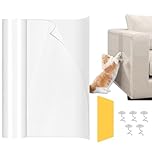 AMFUN Cat Anti Scratch Tape, Transparent Anti Scratch Furniture Protector, Traceless Sofa Protectors from Pets, Wear and Scratch Resistan, for Sofa, Carpet, Couch, Door (20cm x 3m)